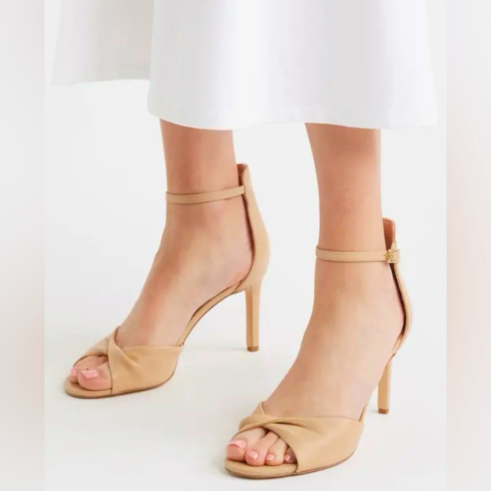NWOT Nordstrom Anders Leather Ankle Strap Sandal in Tan Candy - Size 8 - Picture 17 of 17